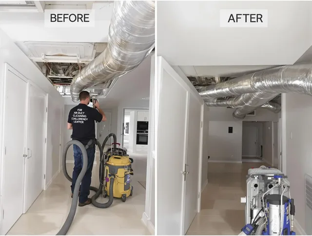 Warwick Air Duct Cleaning professional performing thorough air duct cleaning in Warwick