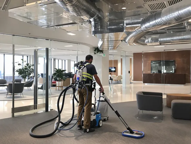 Commercial duct cleaning service by Warwick Air Duct Cleaning in Warwick