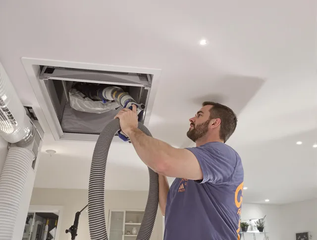 Precision indoor duct cleaning by Warwick Air Duct Cleaning in Warwick